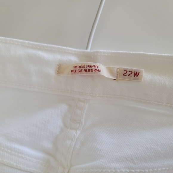 Levi's Plus White Jeans NWT 722 Wedgie Skinny #785 - Picture 9 of 16